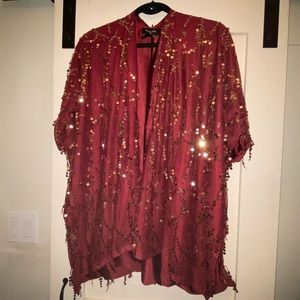 Sequin Cardigan/Cover Up
